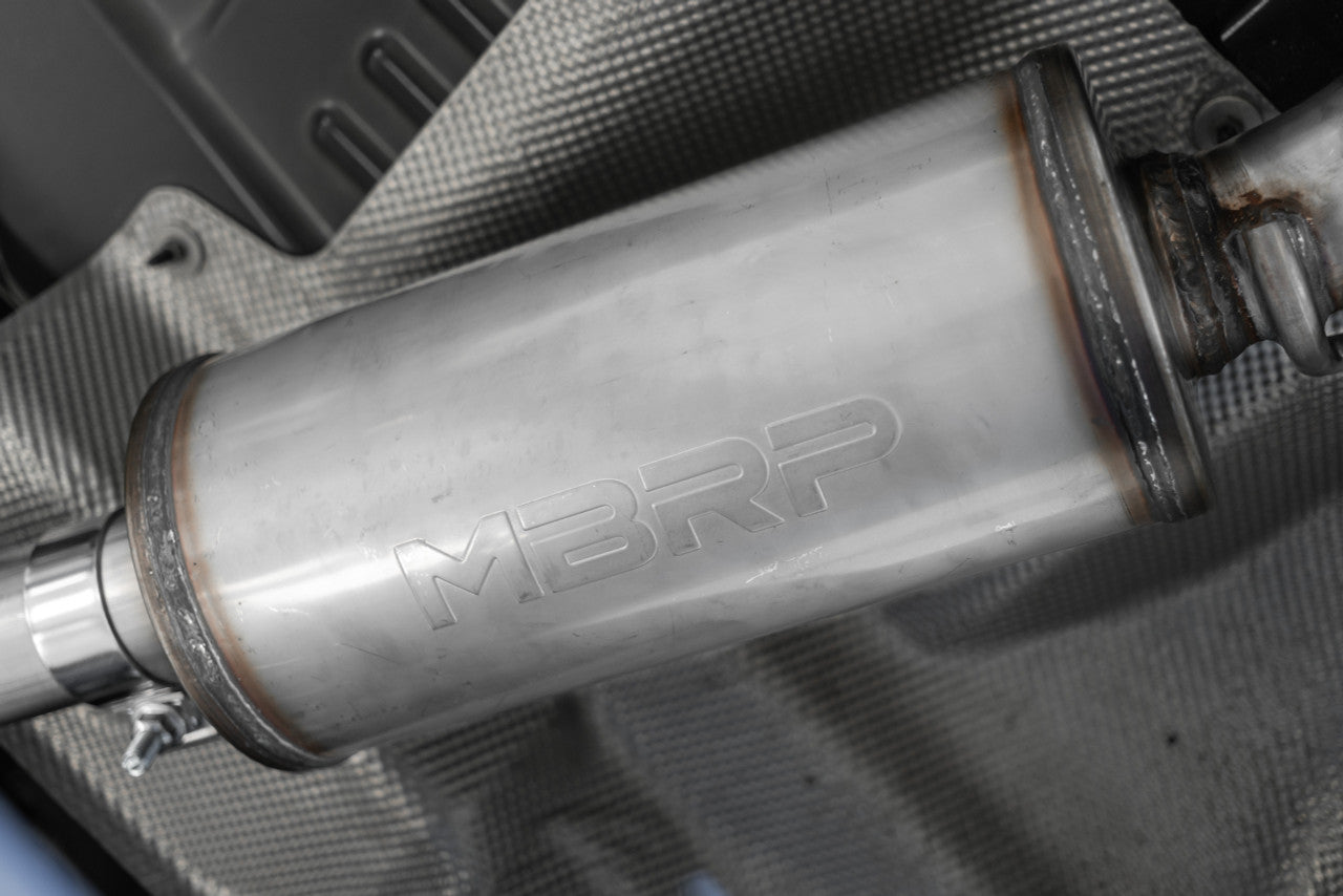 MBRP 20-23 Ford Explorer ST 3.0L Ecoboost SS 2.5in Dual Rear Exit w/ Carbon Fiber Quad Tips - T304 S52053CF MBRP