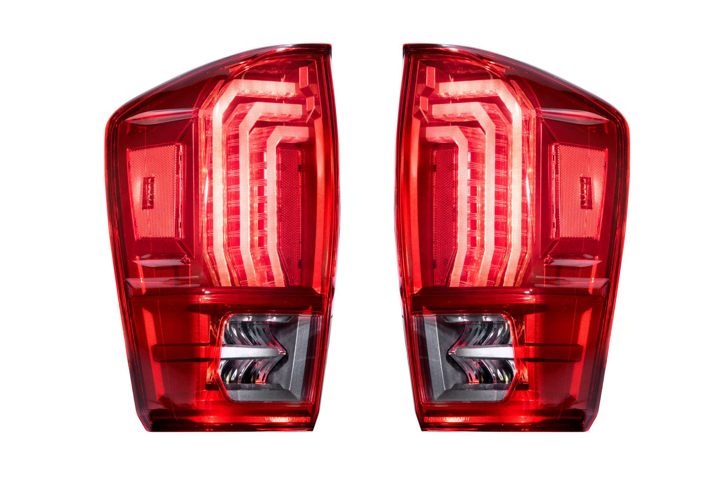 XB LED Tail Lights: Toyota Tacoma (16-23 / Red Lens / Set)