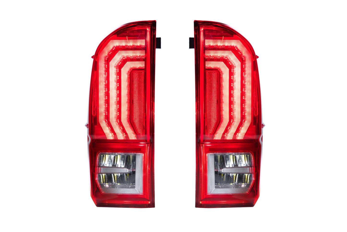 XB LED Tail Lights: Toyota Tacoma (16-23 / Red Lens / Set)