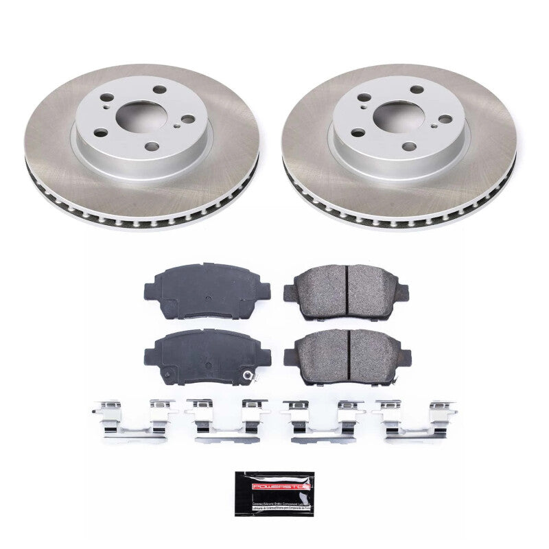 Power Stop 04-09 Toyota Prius Front Semi-Coated Rotor Kit PowerStop