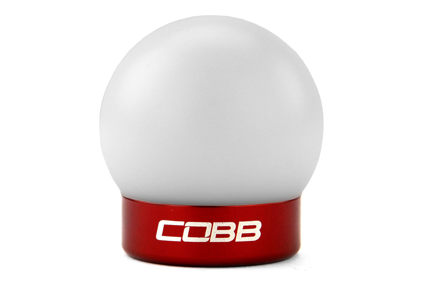 COBB Ford Mustang Shift Knob White with Red Base 2M1350-W-RD