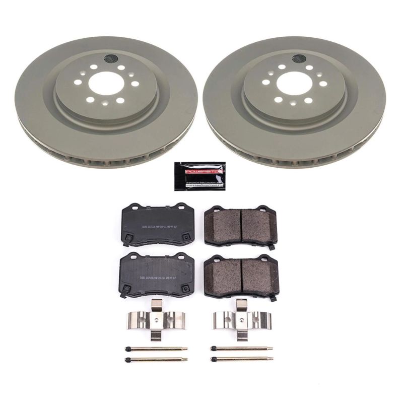 Power Stop 04-07 Cadillac CTS Rear Z17 Evolution Geomet Coated Brake Kit PowerStop