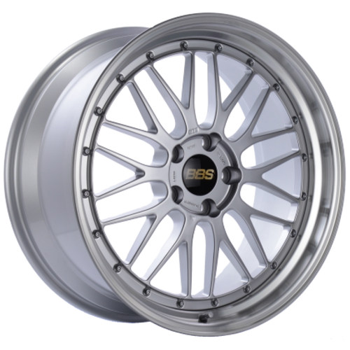 BBS LM 19x10 5x114.3 ET22 PFS Diamond Silver Center Diamond-Cut Rim Wheel - PFS/Clip Req LM271DSPK