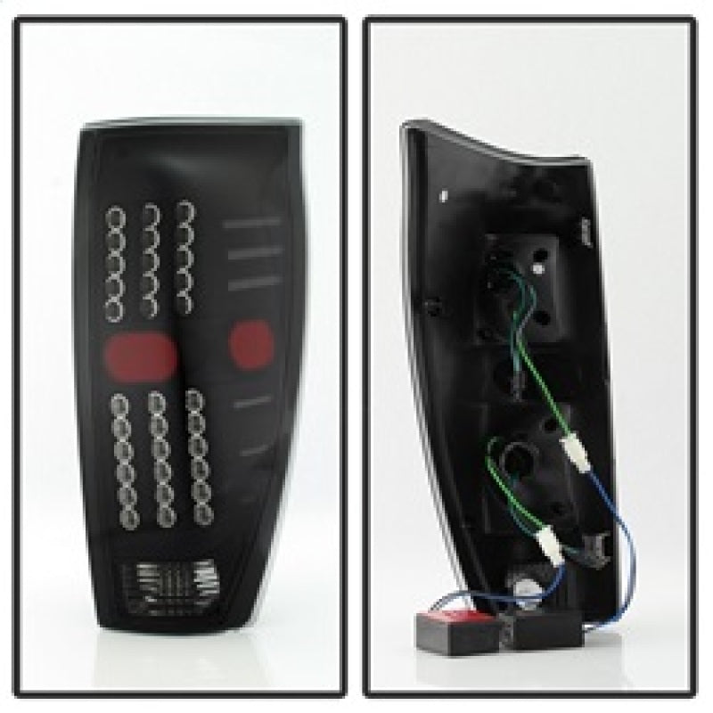 xTune 02-06 Chevrolet Avalanche LED Tail Lights - Black Smoke (ALT-JH-CAV02-LED-BSM) SPYDER