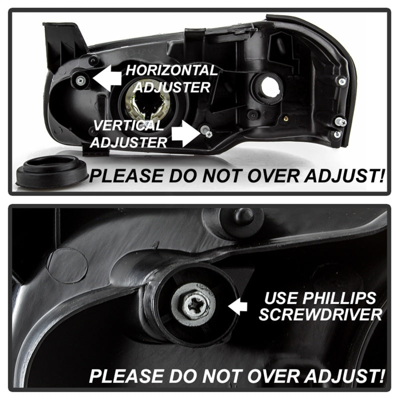 xTune 00-01 Nissan Maxima (Excl 20th Anniversary Edition) OEM Headlights - Black (HD-JH-NM00-BK) SPYDER