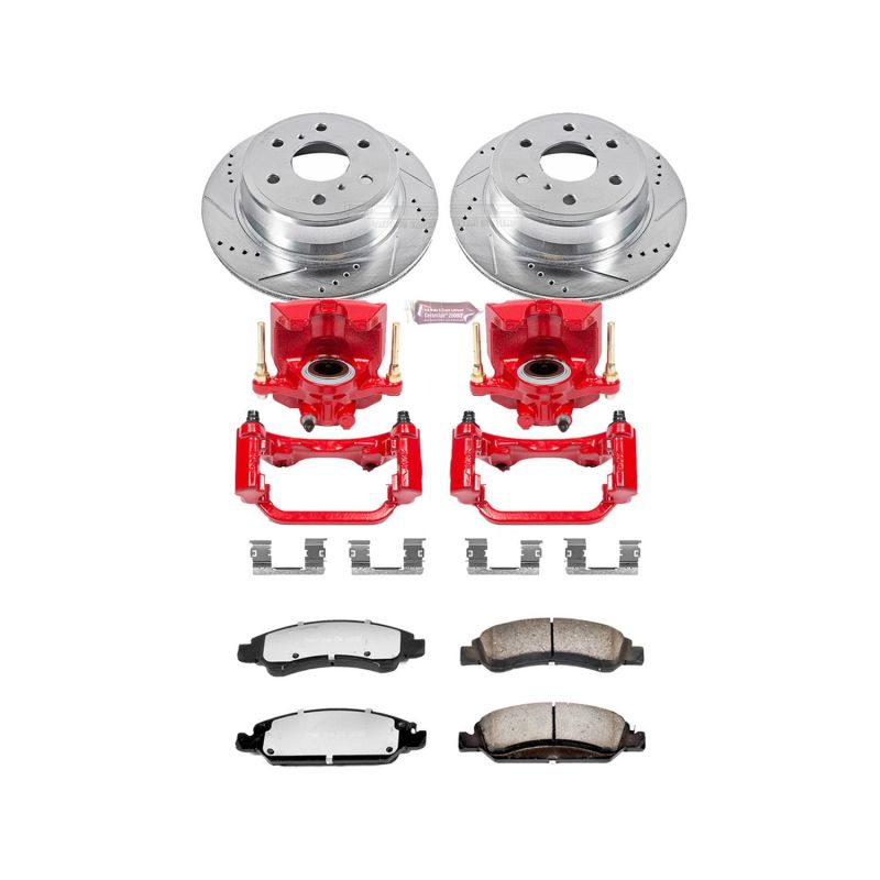 Power Stop 15-19 Cadillac Escalade Rear Z36 Truck & Tow Brake Kit w/Calipers PowerStop