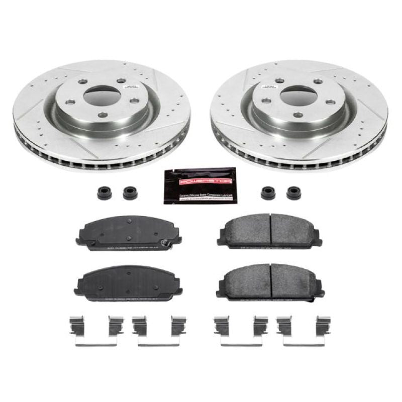 Power Stop 08-09 Pontiac G8 Front & Rear Z26 Street Warrior Brake Kit