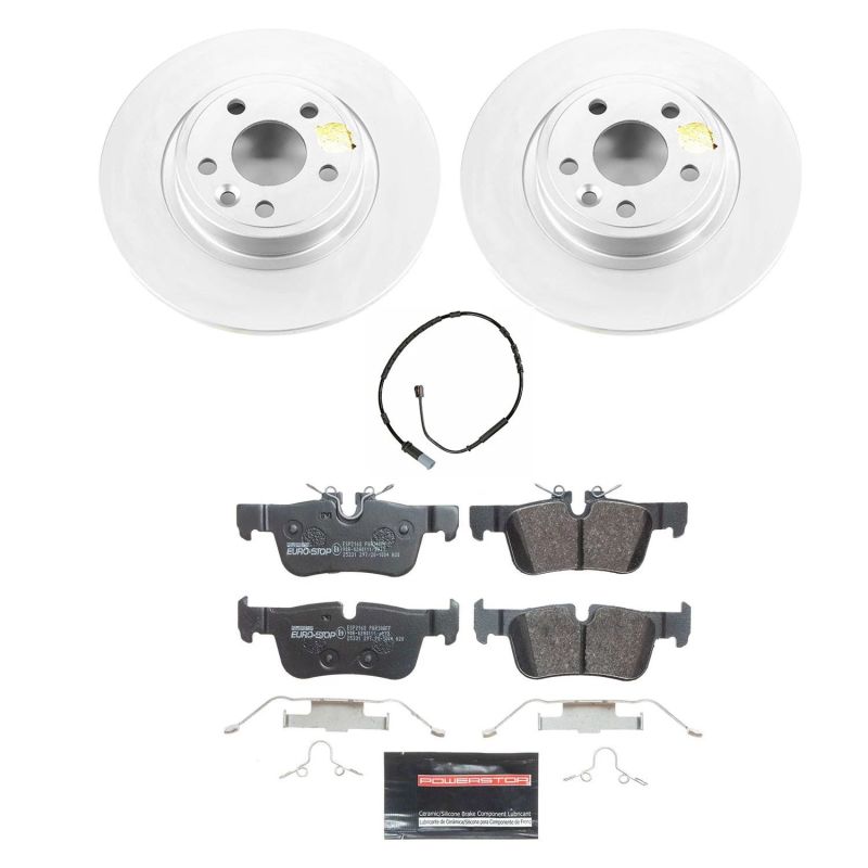 Power Stop 14-20 BMW i3 Rear Euro-Stop Brake Kit PowerStop
