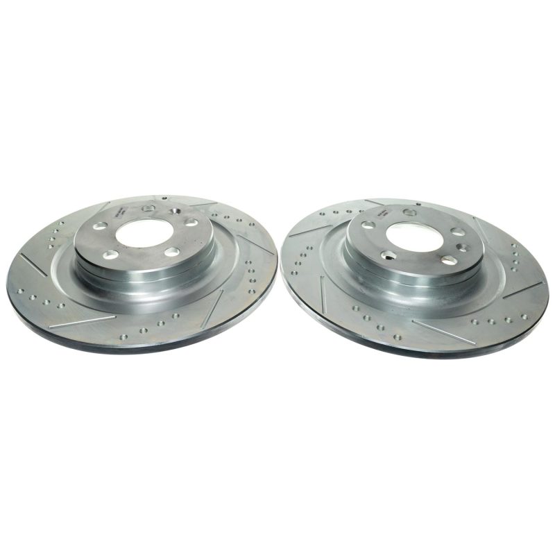 Power Stop 18-21 Volvo XC60 Rear Drilled & Slotted Rotor (Pair) PowerStop