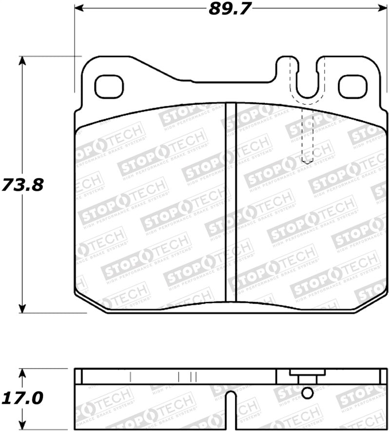 StopTech Premium Ceramic Brake Pads - 308.01451 Stoptech
