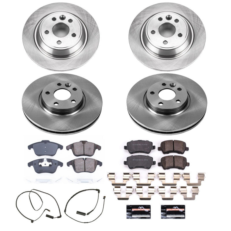 Power Stop 12-15 Land Rover Range Rover Evoque Front & Rear Autospecialty Brake Kit PowerStop