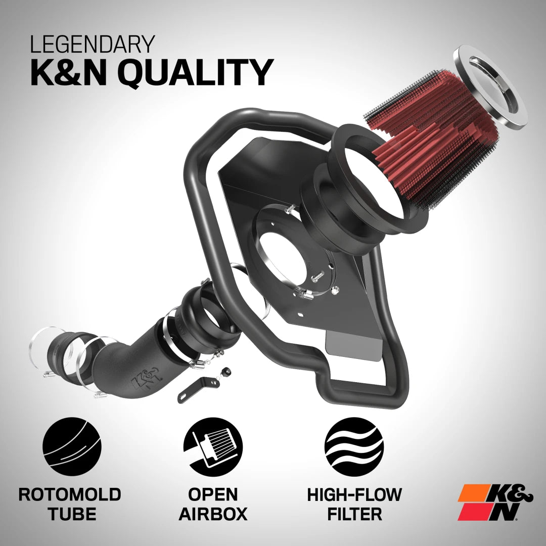 K&N 15-17 Ford Mustang 3.7L V6 F/I Performance Intake Kit