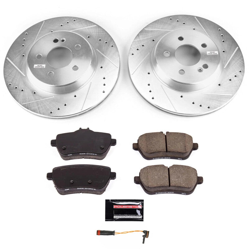 Power Stop 18-20 Mercedes-Benz S450 Rear Z23 Evolution Brake Kit PowerStop