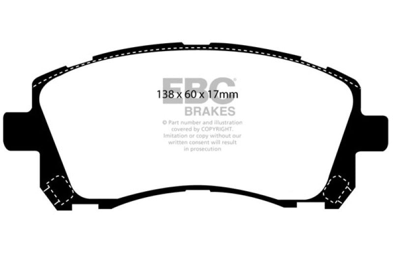 EBC RedStuff Front Brake Pads - DP31134C EBC