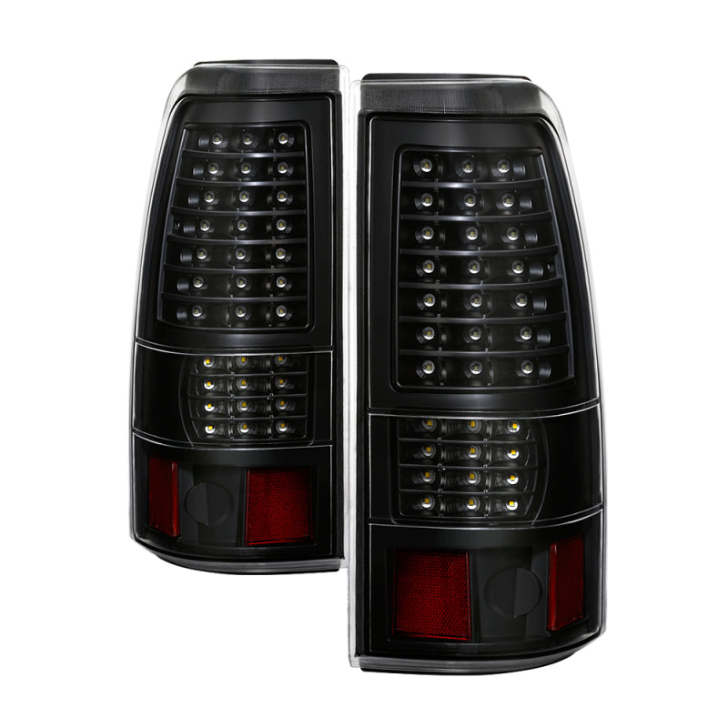 xTune 03-06 Chevrolet Silverado 1500 LED Tail Lights - Black (ALT-JH-CSIL03-LED-BK) SPYDER