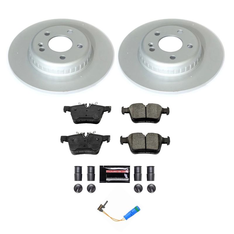 Power Stop 17-18 Mercedes-Benz C300 Rear Z17 Evolution Geomet Coated Brake Kit PowerStop