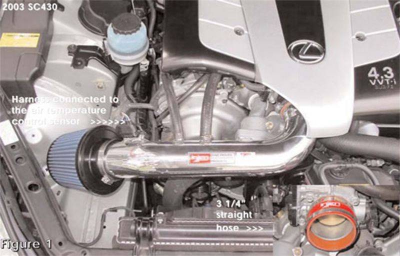 Injen 01-03 Lexus GS430 / LS430 / SC430 V8-4.3l LS Short Ram Cold Air Intake System (Black) - IS2095BLK