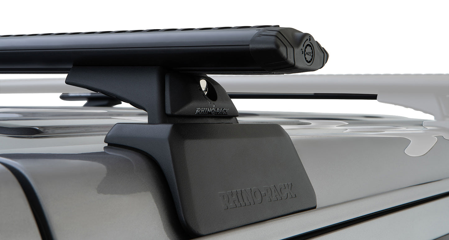 Rhino-Rack 18-21 Jeep Wrangler 4 Door SUV Vortex RCL 2 Bar Backbone Roof Rack - JB0894