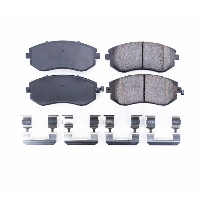Power Stop 05-06 Saab 9-2X Front Z17 Evolution Ceramic Brake Pads w/Hardware PowerStop