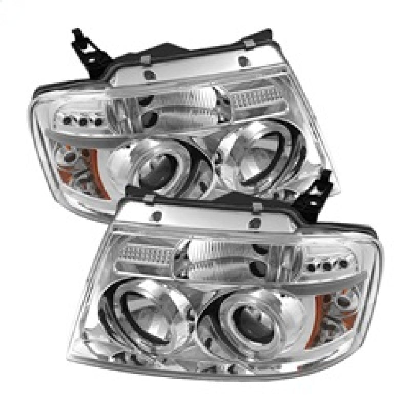 Spyder Ford F150 04-08 Projector Headlights Version 2 LED Halo LED Chrm PRO-YD-FF15004-HL-G2-C SPYDER