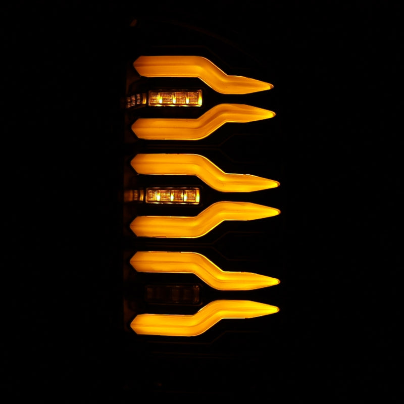 AlphaRex 641050 07-08 Dodge Ram1500/07-09 Dodge Ram 2500+3500 Luxx-Series LED Tail Lights(Pair) Alpha Black AlphaRex