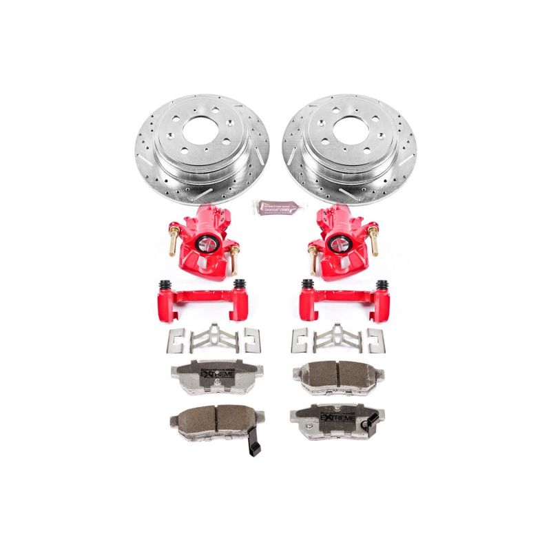 Power Stop 94-01 Acura Integra Rear Z26 Street Warrior Brake Kit w/Calipers PowerStop