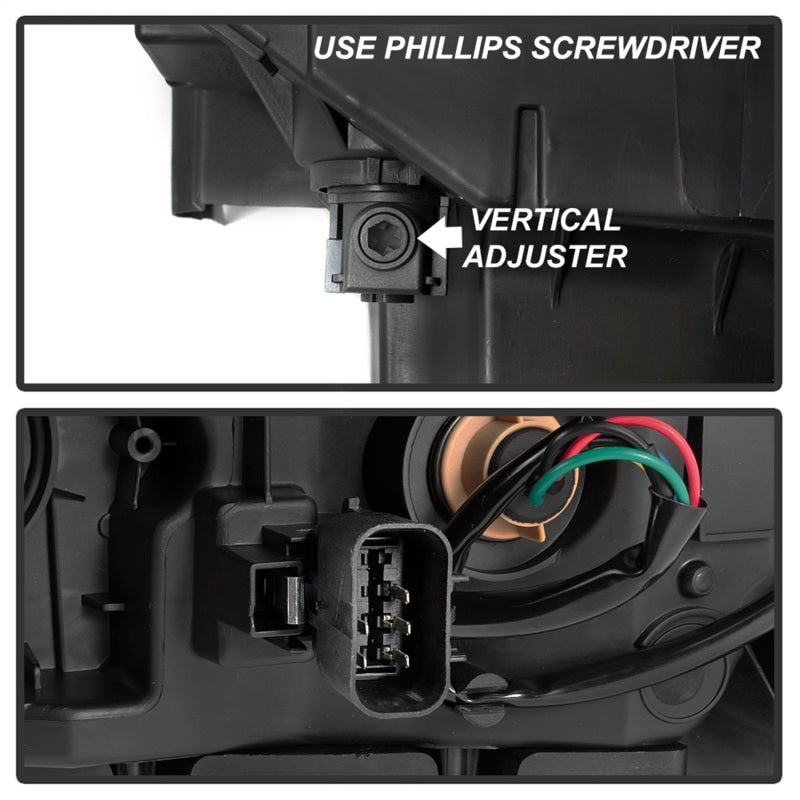 xTune 14-15 GMC Sierra 1500 OEM Style Halogen Headlights - Black (HD-JH-GS14-AM-BK) SPYDER