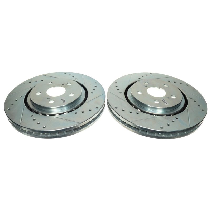 Power Stop 21-22 Toyota Sienna Front Drilled & Slotted Rotor - Pair PowerStop