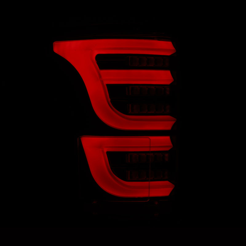 AlphaRex 652030 15-20 Ford F150 Luxx-Series LED Tail Lights Alpha-Black