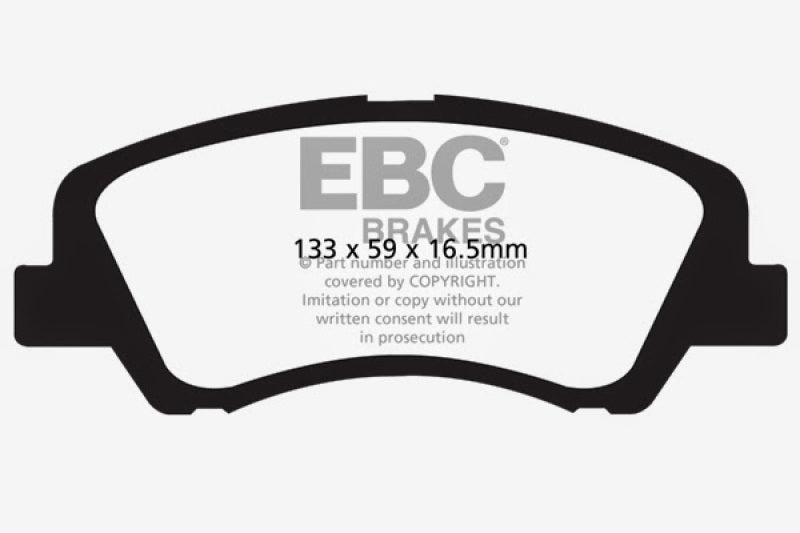 EBC YellowStuff Front Brake Pads - DP41899R EBC