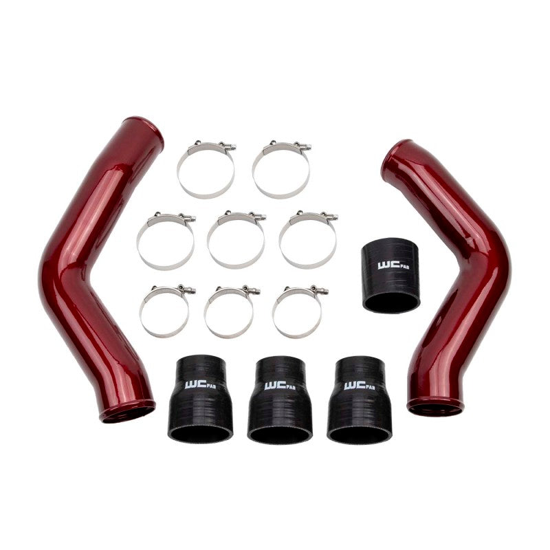 Wehrli 13-18 Ram 6.7L Cummins 3.5in Intercooler Pipes Kit - WCFab Red Wehrli