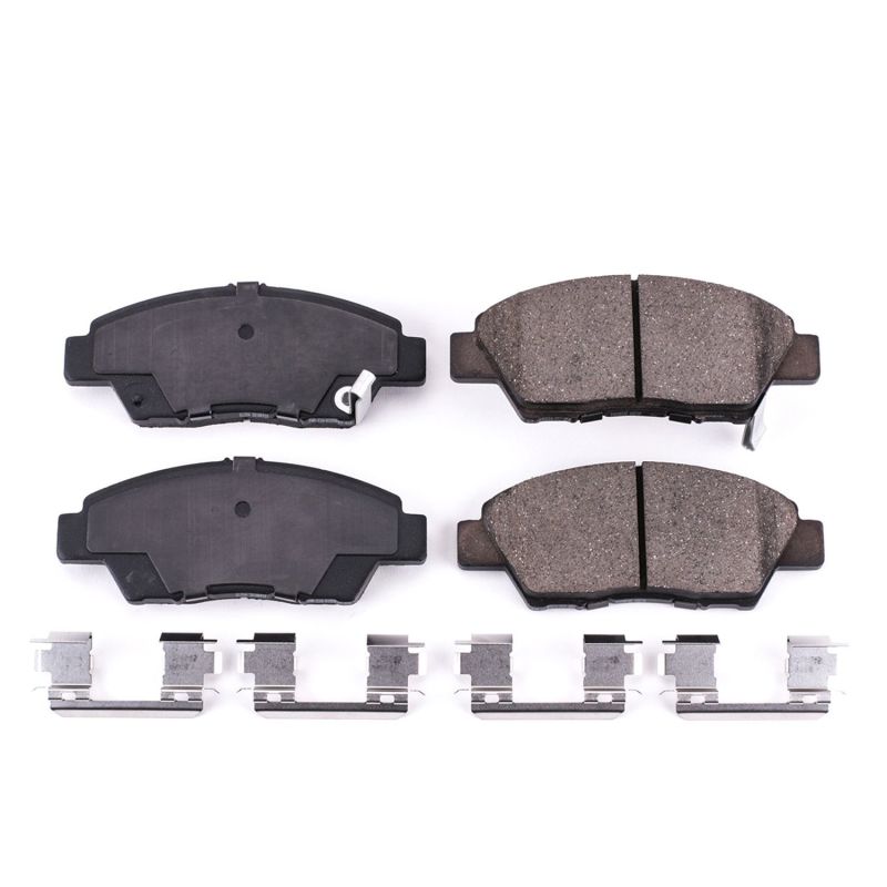 Power Stop 11-15 Honda CR-Z Front Z17 Evolution Ceramic Brake Pads w/Hardware PowerStop