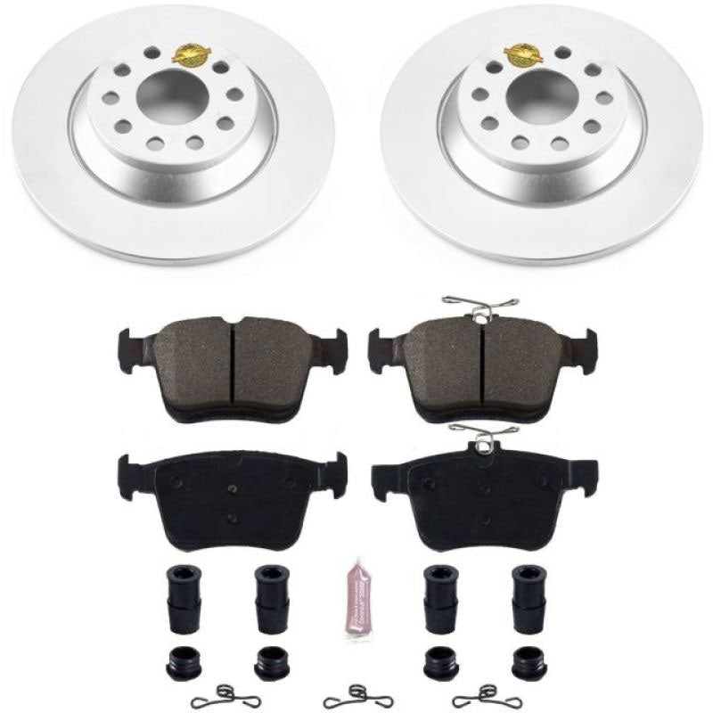 Power Stop 16-18 Audi TT Quattro Front & Rear Z23 Evolution Sport Coated Brake Kit
