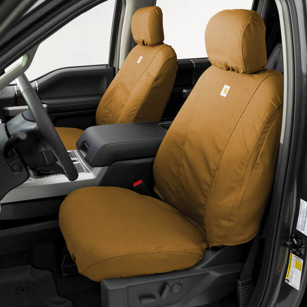 Covercraft Carhartt SeatSaver Seat Covers for 2022 Wagoneer Front Row Brown - SSC3503CABN