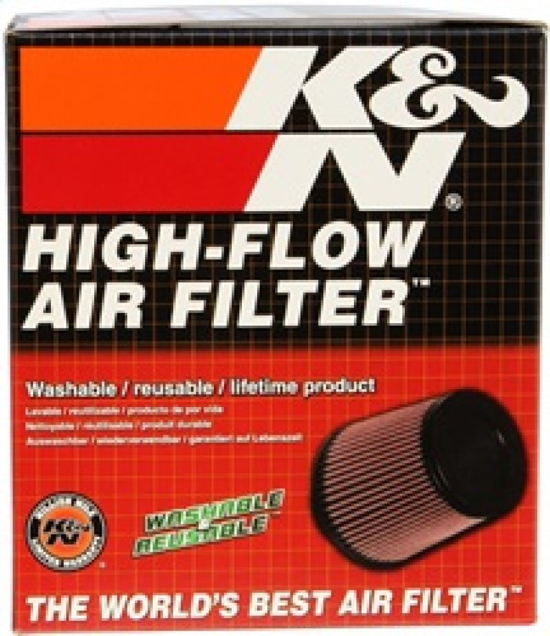 K&N Filter Universal Rubber Filter 5in Flange 6.5in Base 4.5in Top 5.5in Height K&N Engineering