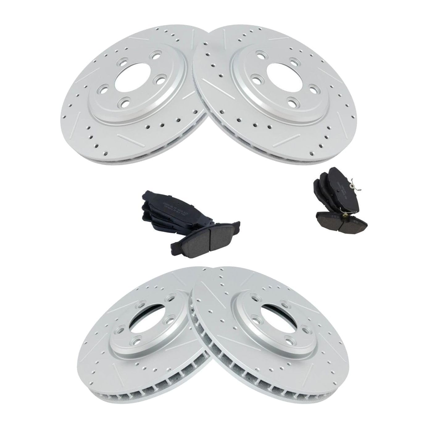 Power Stop 00-06 Lincoln LS Front & Rear Z17 Evolution Geomet Coated Brake Kit