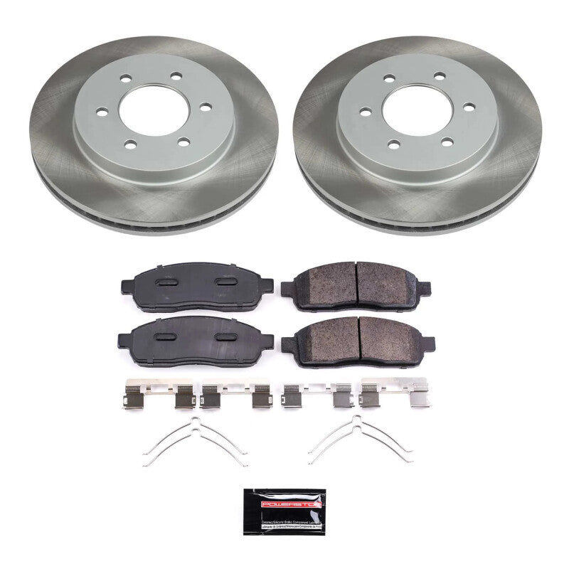 Power Stop 06-08 Lincoln Mark LT Front Semi-Coated Rotor Kit PowerStop