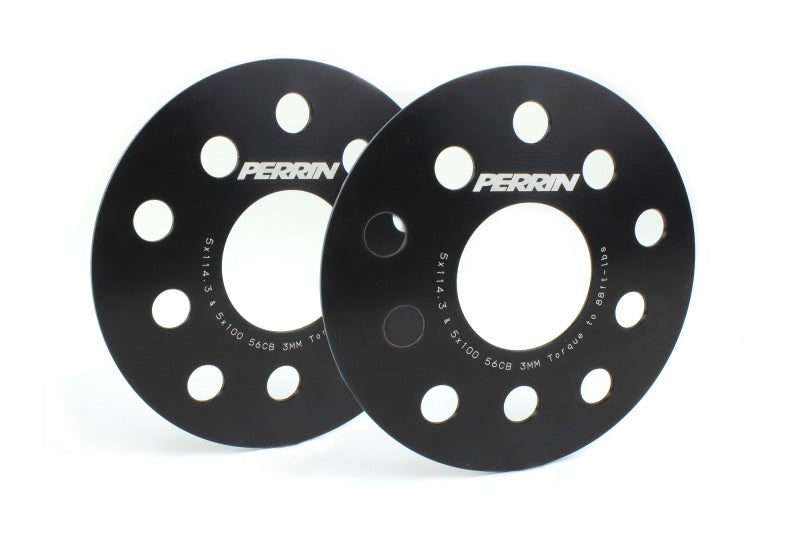 Perrin Subaru 5x114.3/5x100 3mm Slip-On Wheel Spacers - w/ 56mm Hubs (No Studs) Perrin Performance