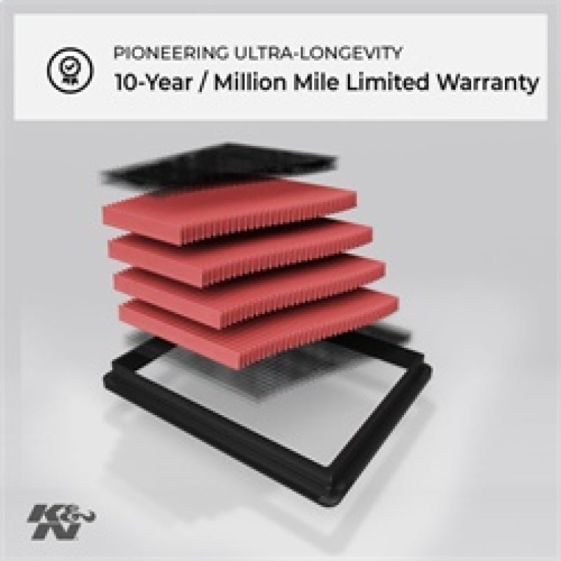 K&N Replacement Air Filter MERCEDES C280/320 3.0L V6 CDi (2 PER BOX) K&N Engineering