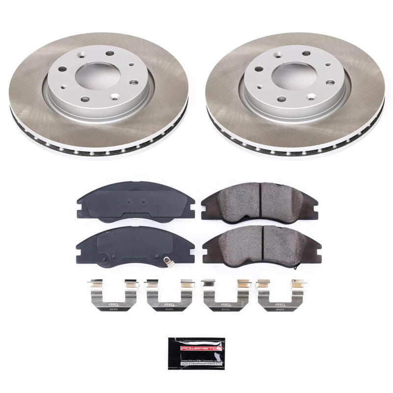 Power Stop 05-09 Kia Spectra5 Front Semi-Coated Rotor Kit PowerStop