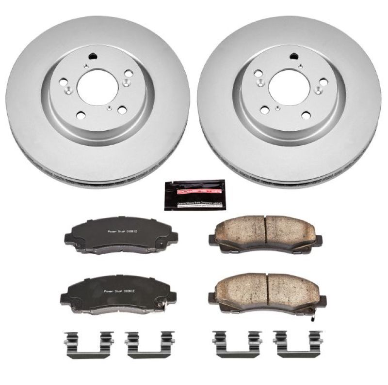 Power Stop 09-14 Acura TL Front Z17 Evolution Geomet Coated Brake Kit PowerStop
