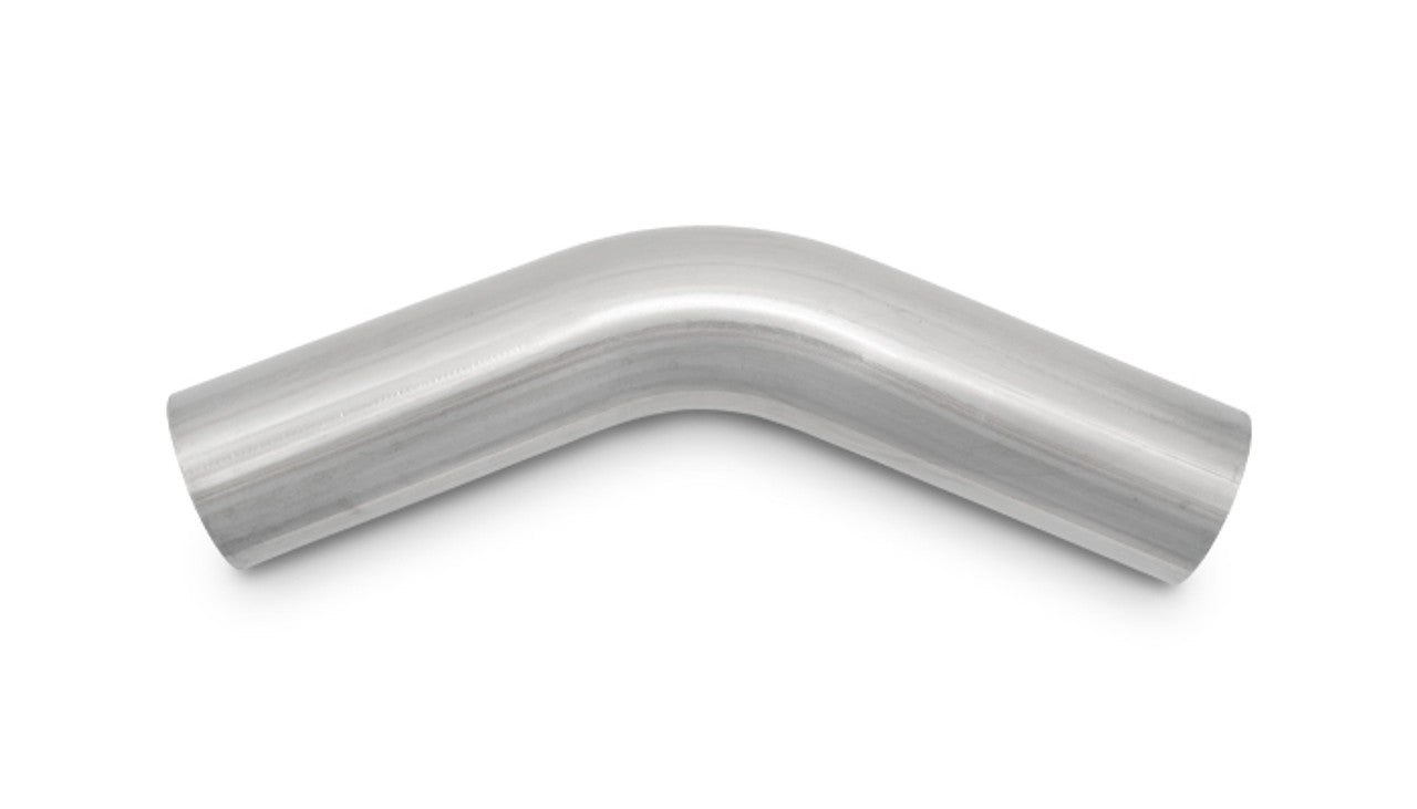 Vibrant 2.5in O.D. T304 Stainless Steel 45° Mandrel Bend | 6in x 6in Legs (3.5in CLR) (13100)