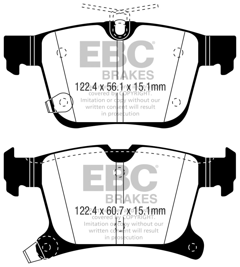EBC Ultimax2 Rear Brake Pads - UD1901 EBC
