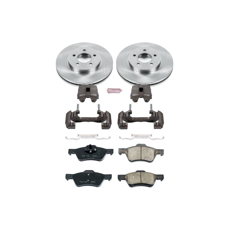 Power Stop 10-12 Ford Escape Front Autospecialty Brake Kit w/Calipers PowerStop