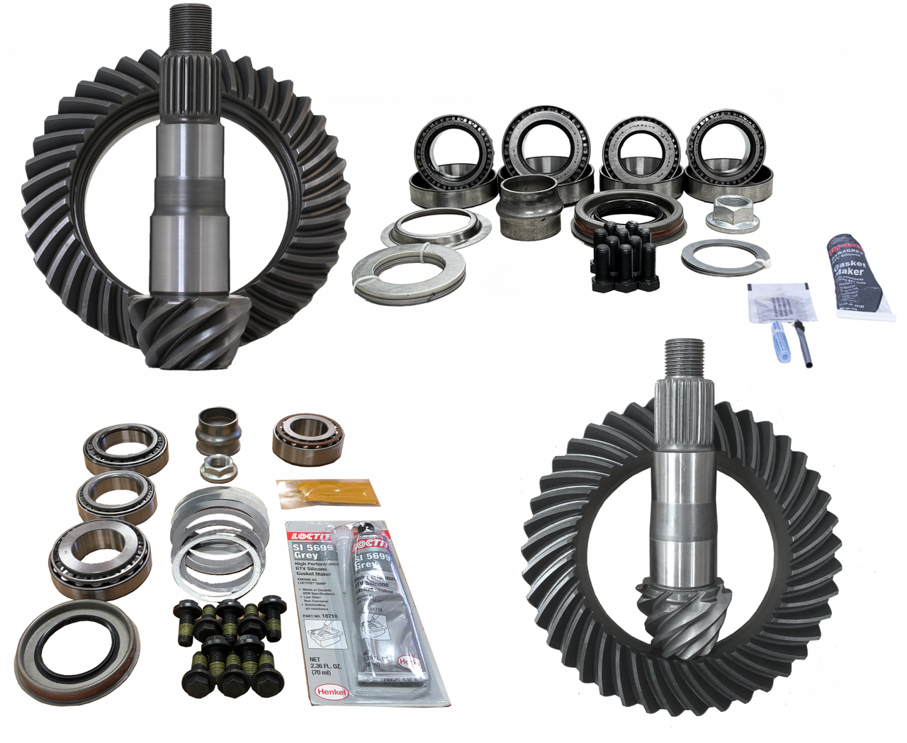 Revolution Gear & Axle 93-10 Ford F350 5.38 Ratio F10.25-D60RT Koyo Bearing Gear Package