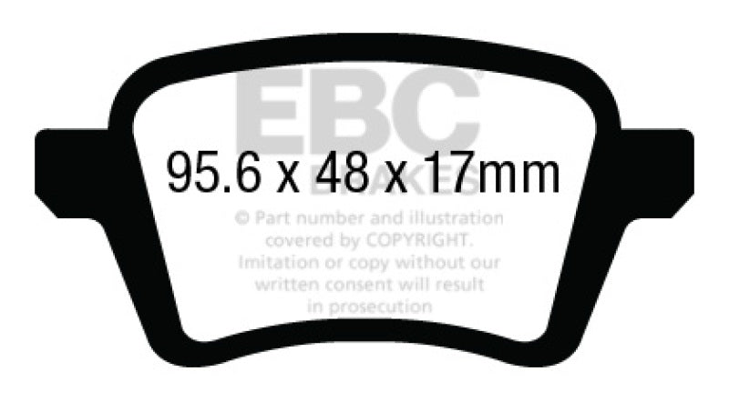 EBC YellowStuff Rear Brake Pads - DP43027R EBC