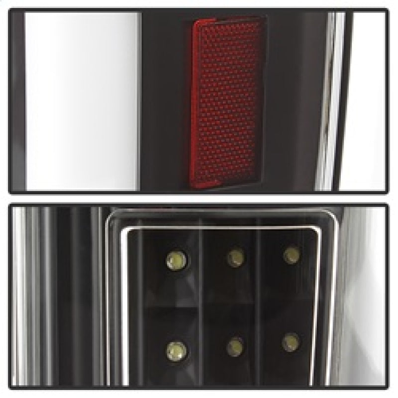 xTune 17-18 Ford F-250 Super Duty (Excl LED Models) LED Tail Lights - Black (ALT-ON-FS17-LBLED-BK) SPYDER