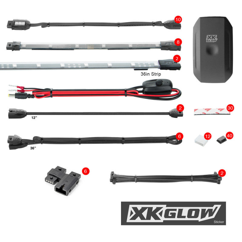 XKGlow LED Snowmobile Accent Light Kits | XKchrome Smartphone App - Part XK-SNOW-ADV