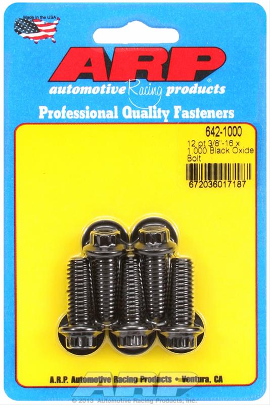 ARP 3/8-16 x 1.000 12pt Black Oxide Bolts