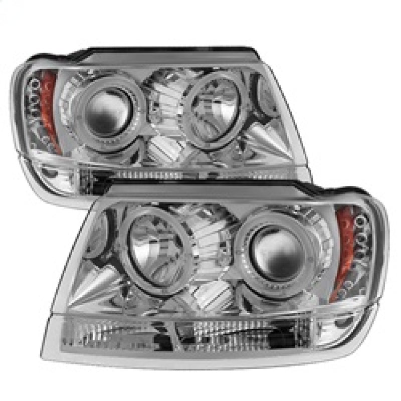 Spyder Jeep Grand Cherokee 99-04 Projector Headlights LED Halo LED Chrm - PRO-YD-JGC99-HL-C SPYDER